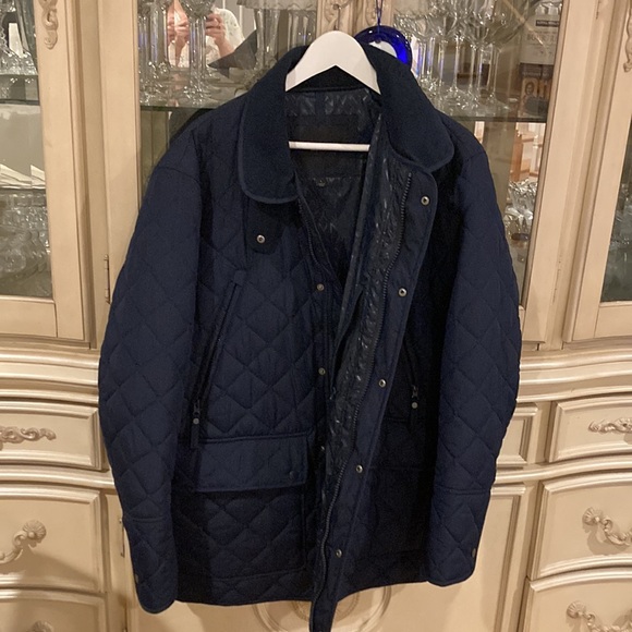 Men light blue navy jacket - Picture 2 of 5